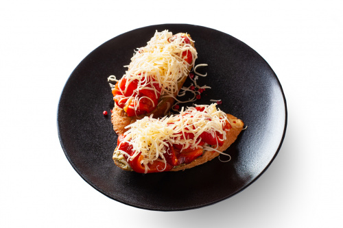 Брускетта с печёным перцем